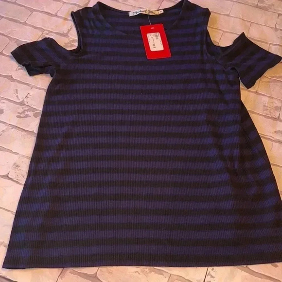 NEW MICHAEL STARS cold shoulder top - Picture 1 of 4